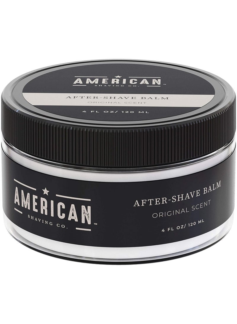 American Shaving Co. - After Shave Balm for Smooth Original Scent Silky  Irritation Free Skin Soothes and Moisturizes Face After Shaving Treats Redness  Razor Burn Post Shave Lotion by American Shaving Co  4 Oz - Image 1