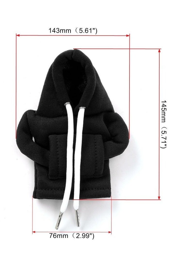 هاهاهاي غطاء نقل التروس وغطاء نقل التروس ومفتاح نقل السيارة العام ومفتاح نقل السيارة الصغير لناقل السيارة وإكسسوارات السيارة والأزخرفة التي تضيف المزيد من الفاخرة إلى سيارتك (الأسود) - Image 3