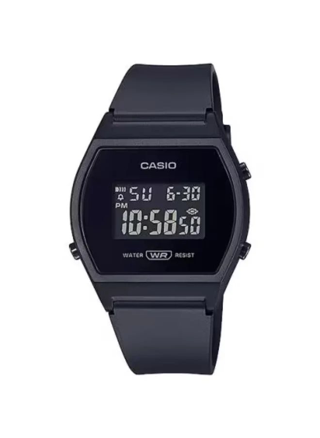 CASIO Women's Digital Display Watch With Black Resin Strap - LW-204-1BDF