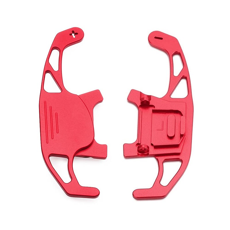 Red Aluminum Paddle Shifters Extensions For VW Golf GTI MK7 R GTD GTE Polo 6C - Image 2