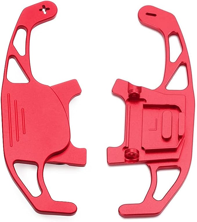 Red Aluminum Paddle Shifters Extensions For VW Golf GTI MK7 R GTD GTE Polo 6C - Image 1