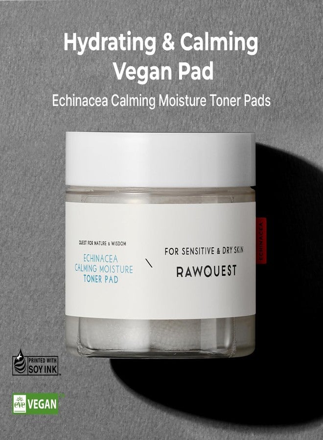 RAWQUEST Echinacea Toner Pad 190ml (60ea), Instant Calming Irritation, Moisturizing, Redness Relief, Soothing, Hydrating, Soothing & Moisturizing w/Hyaluronic Acid, Echinacea Extract for Sensitive Skin - Image 2