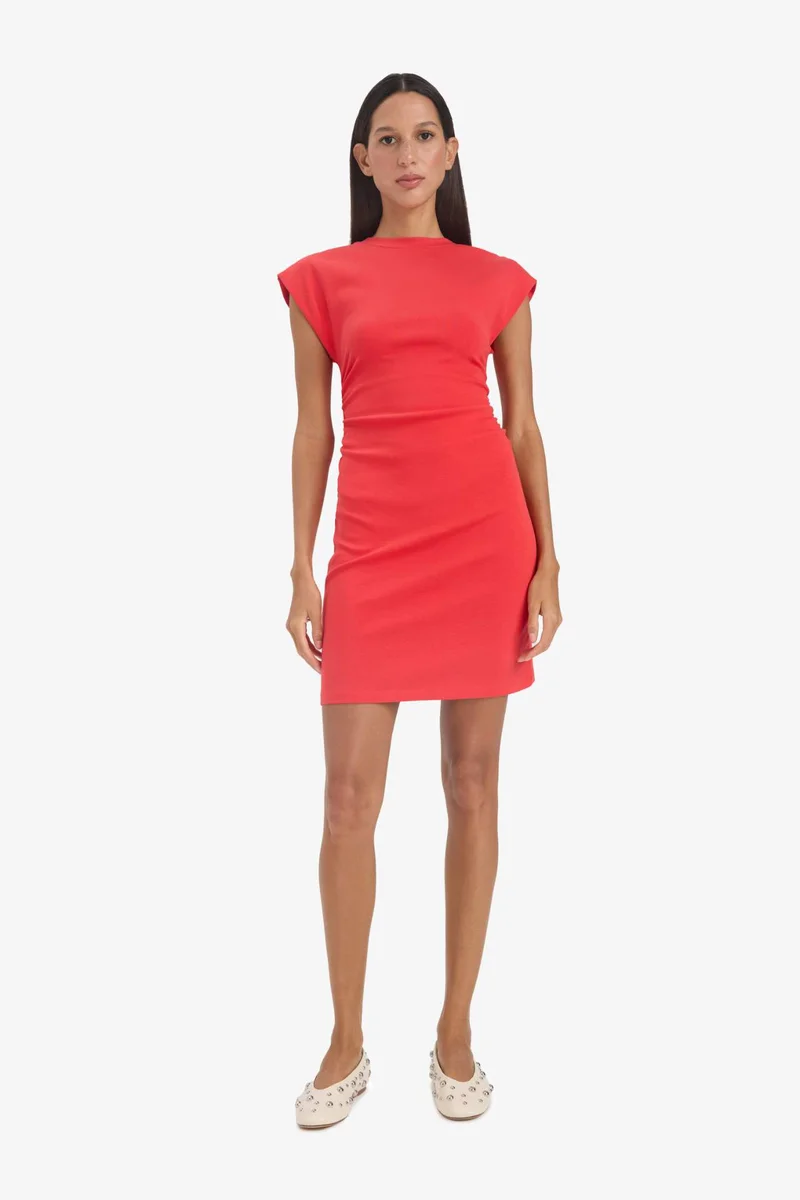 DeFacto Bodycon Crew Neck Ribana Sleeveless Mini Dress