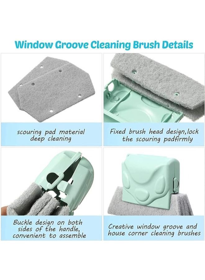 2 Pieces Hand-held Groove Gap Cleaning Tools Door Window Track Kitchen Cleaning Brushes Multipurpose Household Cleaning Tool - Image 4