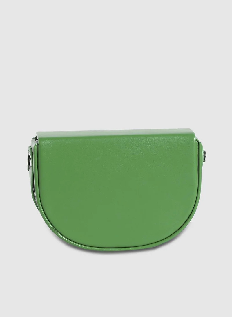 Haute Sauce Structured Curve Handbag - Green