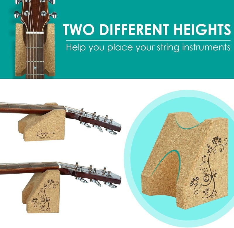 Hricane Guitar Neck Rest,Guitar Neck Support Pillow-Two Angles Guitar Neck Cradle,String Instrument Repair Kit for Guitar Workstation, Ukuleles, Violins, Banjos, Mandolins - Image 2