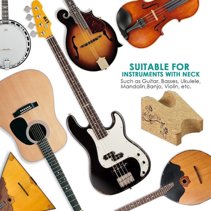 Hricane Guitar Neck Rest,Guitar Neck Support Pillow-Two Angles Guitar Neck Cradle,String Instrument Repair Kit for Guitar Workstation, Ukuleles, Violins, Banjos, Mandolins - Image 5