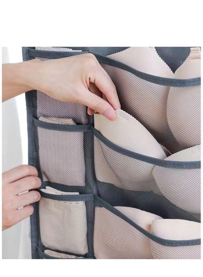 Double-Sided Hanging Clothes Organizer, Multi-Colour - Image 4