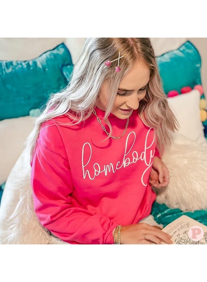 CEALXHENY دبابيس شعر على شكل قلب لعيد الحب للنساء مزينة بالمينا واللمعان مع كريستالات على شكل قلب، مشابك شعر حب حلوة، دبابيس شعر لحفلات الزفاف، إكسسوار تصفيف الشعر (لامع) - Image 3