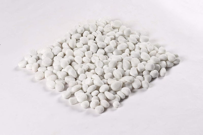 STONE STORIES PebblesStonestories Snow White Decorative Garden and Landscaping Stones 5 kg Extra Small Size 121 - Image 3