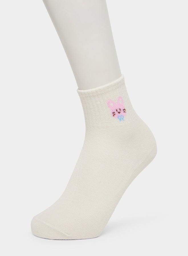 Styli Pack of 5 - Pastel Ankle Socks - Image 4