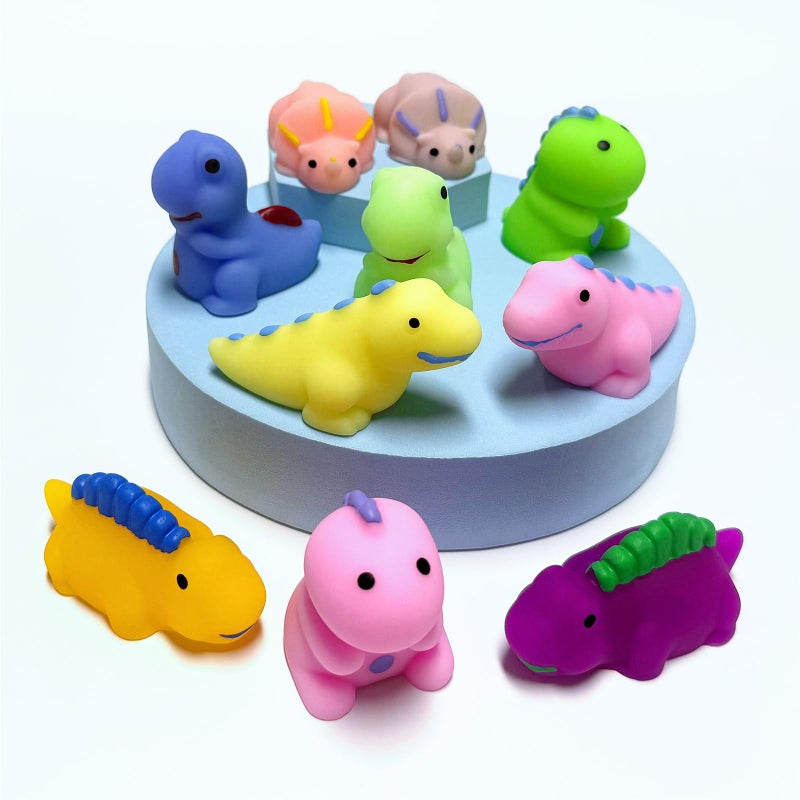 Ganjiang 10pack Dinosaur Mochi Squishy Toys Kids Party Favors Stress Relief Toys - Image 3