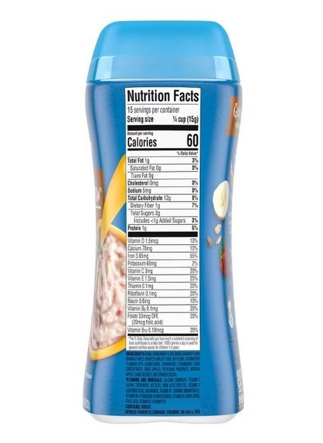 Cereal for Toddler Grain and Grow Hearty Bits MultiGrain 12 Months Banana Apple Strawberry 8 oz 227 g