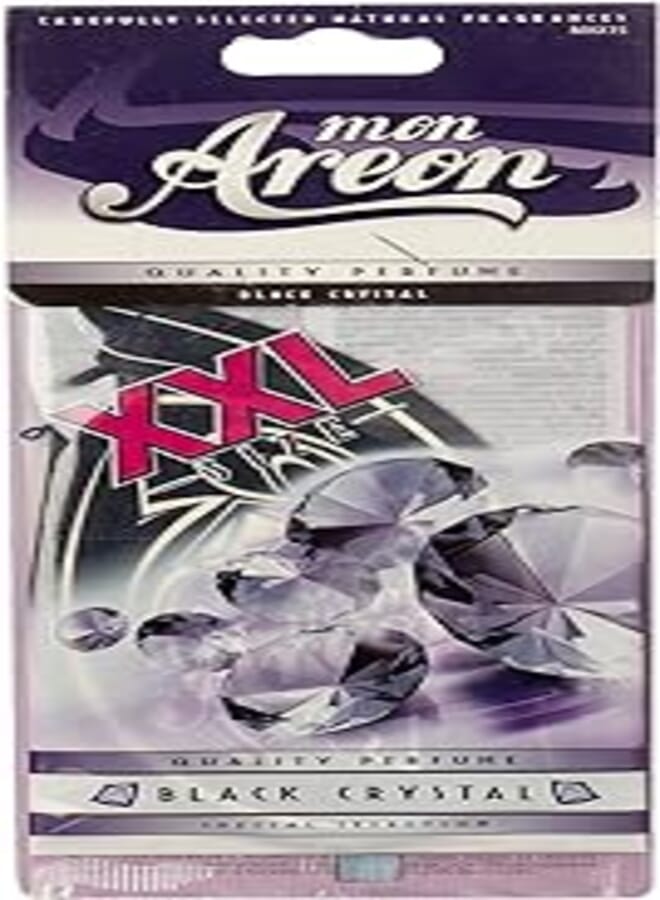 Areon xxl card freshener - black crystal- for car