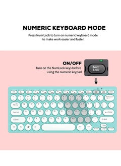 JERTECH Jertech DK500 USB Mini Silent Keyboard , Wired Office Comfort keyboard - 78 Slim Round keycap - Arabic & English | Black  - Image 4