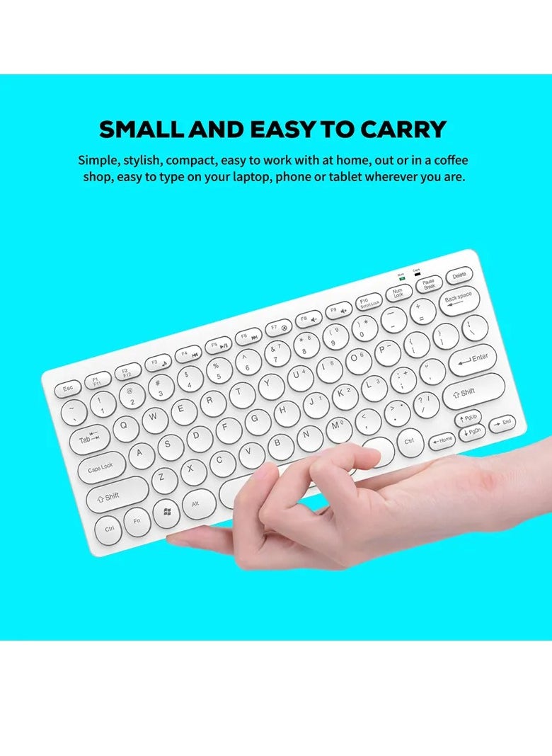 JERTECH - Jertech DK500 USB Mini Silent Keyboard , Wired Office Comfort keyboard - 78 Slim Round keycap - Arabic & English | Black - Image 1