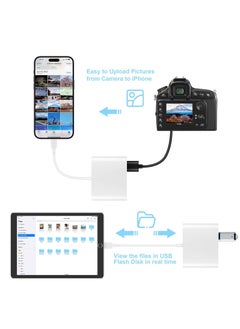 Kiboule SD Card Reader Adapter, USB Camera Connector for Memory Cards, Plug and Play Trail Cam Viewer, Compatible with SD and Micro SD Cards with iPhone  - Image 4