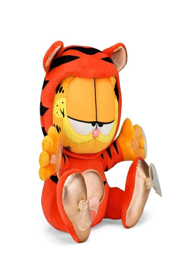 Kidrobot Garfield Year of The Tiger 8"" Plush Window Clinger - Red Edition, Orange - Image 3