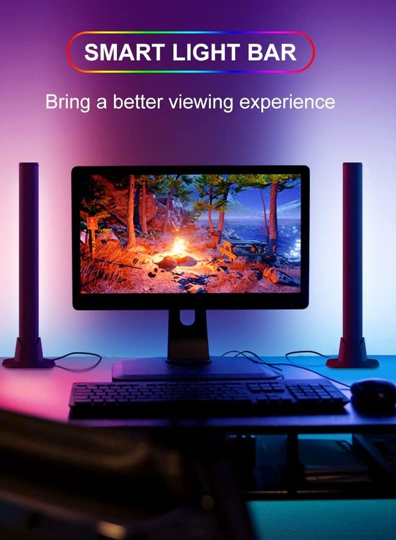 Serenova Entertainment Lighting, 2PCS Ambiance Gaming Lamp Sync with Music, Immersion Light Bar for TV, Room, Living Room  - Image 2
