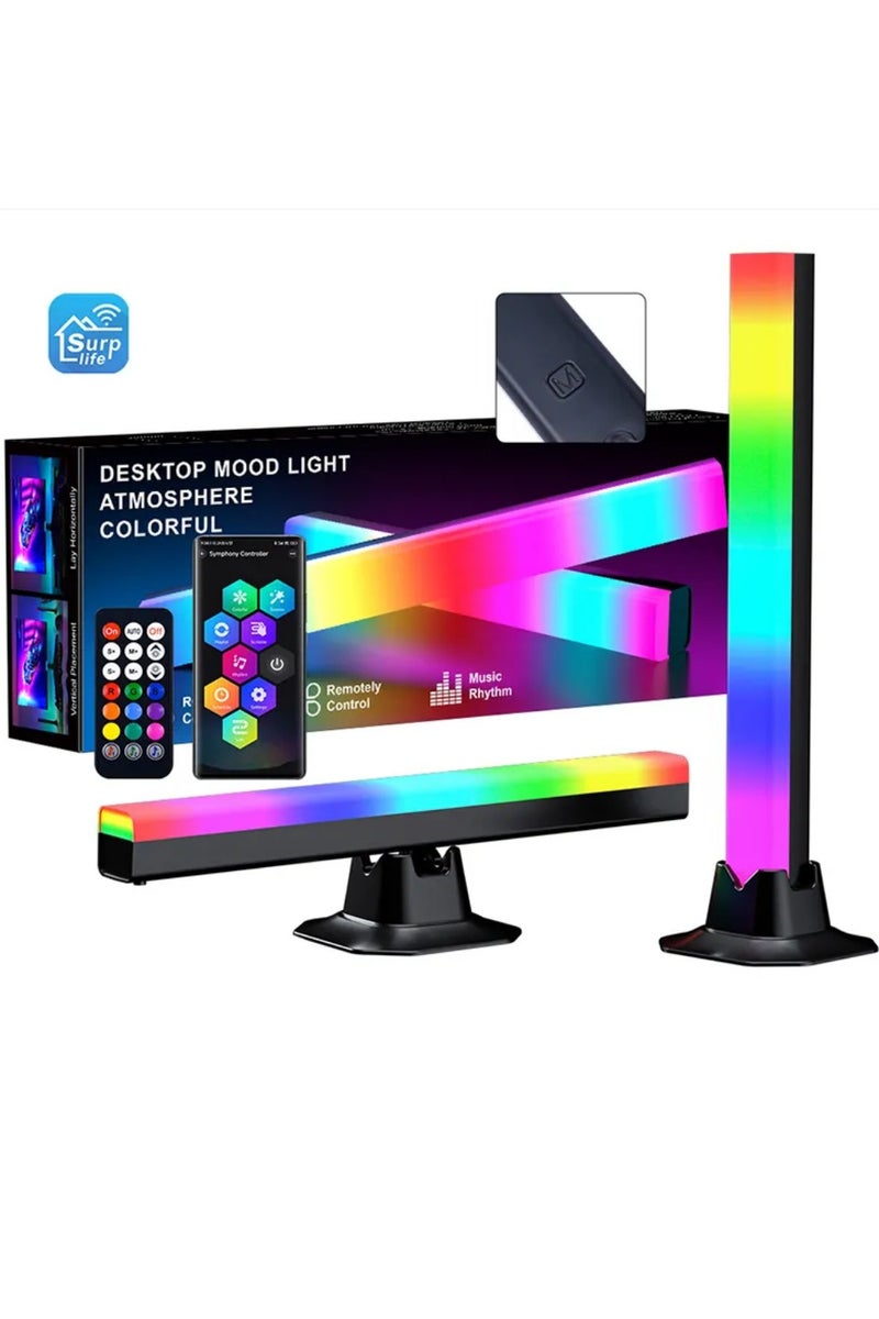 Serenova Entertainment Lighting, 2PCS Ambiance Gaming Lamp Sync with Music, Immersion Light Bar for TV, Room, Living Room - Image 2