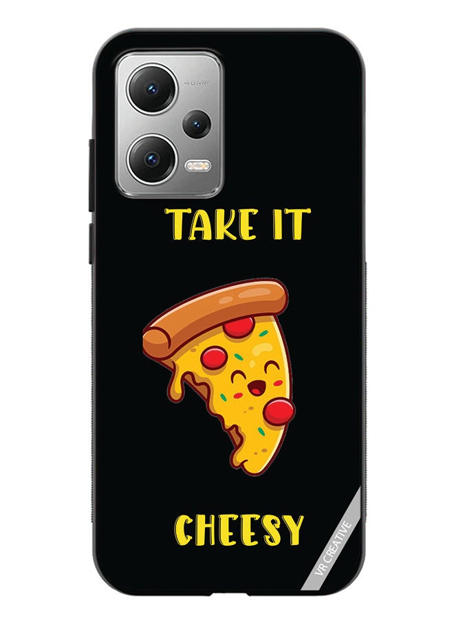 VR CREATIVE Protective Case Cover For Xiaomi Redmi Note 12 Take It Cheesy Design Multicolour - Image 1