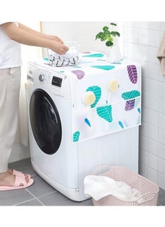 FALMER Refrigerator and Washing Machine Dust Cover Dustproof with Multipurpose Side Storage Pockets Waterproof  - Image 1