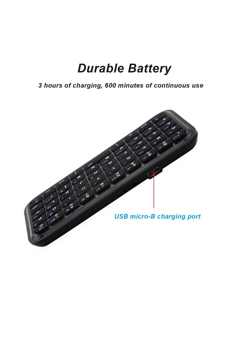 Generic - Wireless Keyboard Super Mini, Rechargeable Cordless Bluetooth Keybaord, Silent Compact Small Pocket Travel Keypad, Portable Slim Wireless Keyboard, for Computer Laptop PC Notebook Tablets Smartphones - Image 1