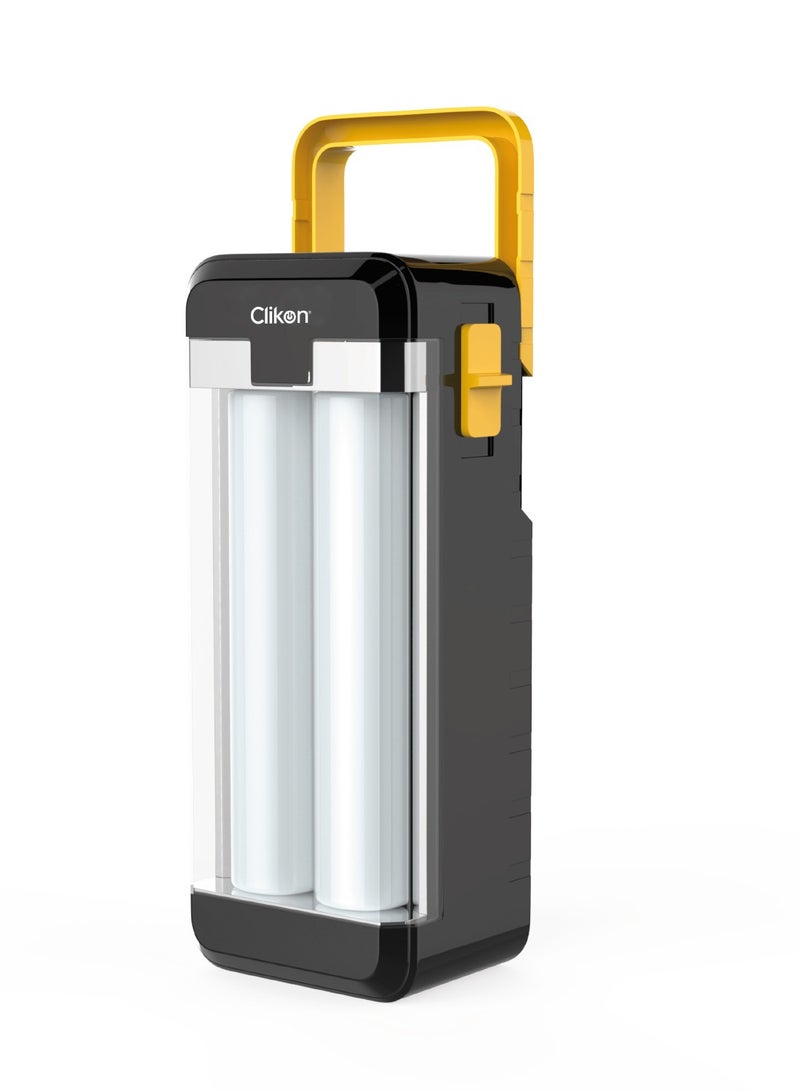 Clikon Mini LED Lantern Cool White 16 SMD LED's, 1200mAh Lead Acid Battery, Easy To Carry. White/Yellow/Black-CK2510 - Image 1