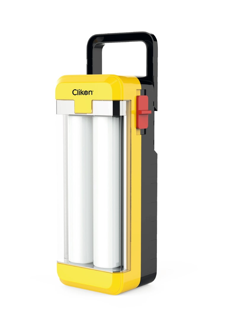 Clikon Mini LED Lantern Cool White 16 SMD LED's, 1200mAh Lead Acid Battery, Easy To Carry. White/Yellow/Black-CK2510 - Image 2