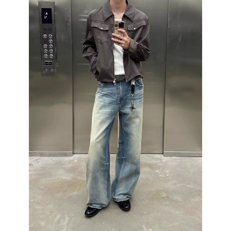 Unisex Casual Daily Denim Jeans - Image 2