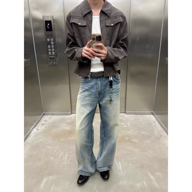 Unisex Casual Daily Denim Jeans - Image 3