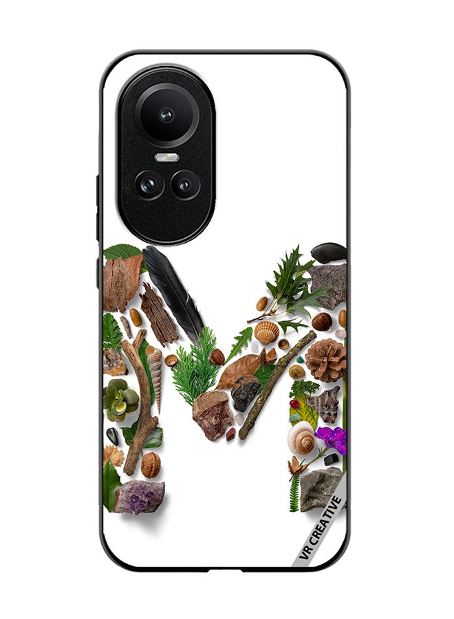 VR CREATIVE Protective Case Cover For Oppo Reno 10 Pro Alphabet M Design Multicolour - Image 1