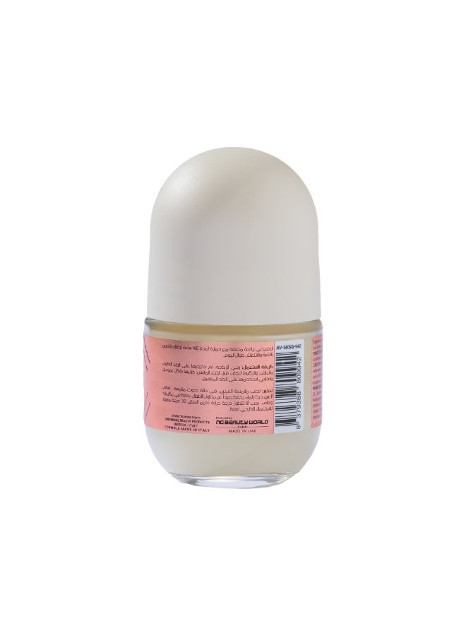 Anvati Niacinamide Antiperspirant Deodorant with Vitamin E and B5-48H odor & sweat protection and Floral Freshness - Anti-Odour, Sweat, Residues & Irritation Deodorant - Alcohol Free Roll-on 50ml - Image 2