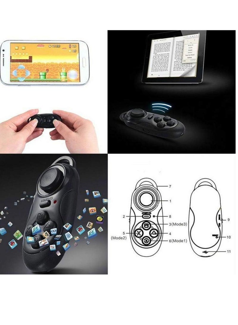 General 032 VR Glasses Wireless Bluetooth Remote Control Joystick Bluetooth Remote Control VR Gamepad Bluetooth Remote Control VR Joystick Selfie Camera Controller PC Joypad  - Image 4