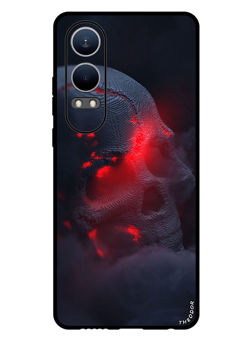 Theodor Protective Case Anti Scratch Shock Proof Bumper Cover For Oppo K12x (China) skull_smoke_cloud - Image 1