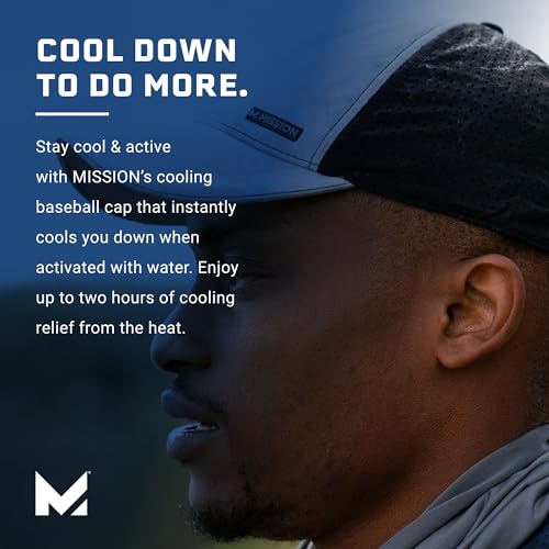 MISSION Cooling Apex Hat, Alloy/Black - Unisex Baseball Cap for Men & Women - Lightweight & Adjustable - Cools Up to 2 Hours - UPF 50 Sun Protection - Machine Washable - Image 4