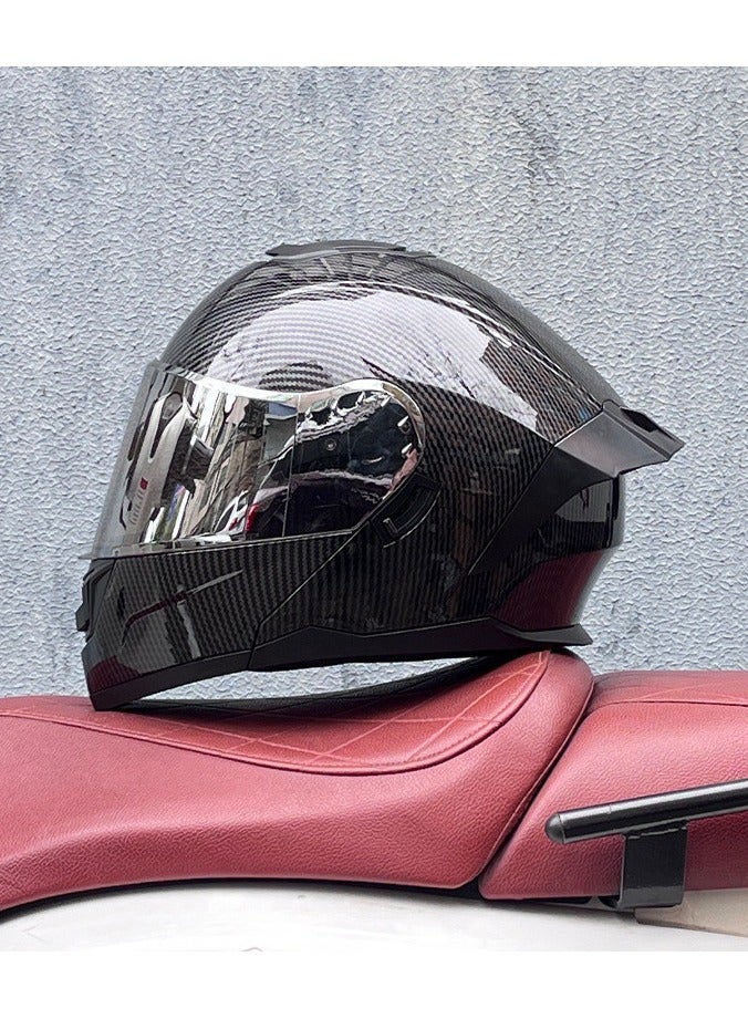 KUYING New Double Mirror Helmet Semi Full Cover Four Seasons Motorcycle Helmet  - Image 1