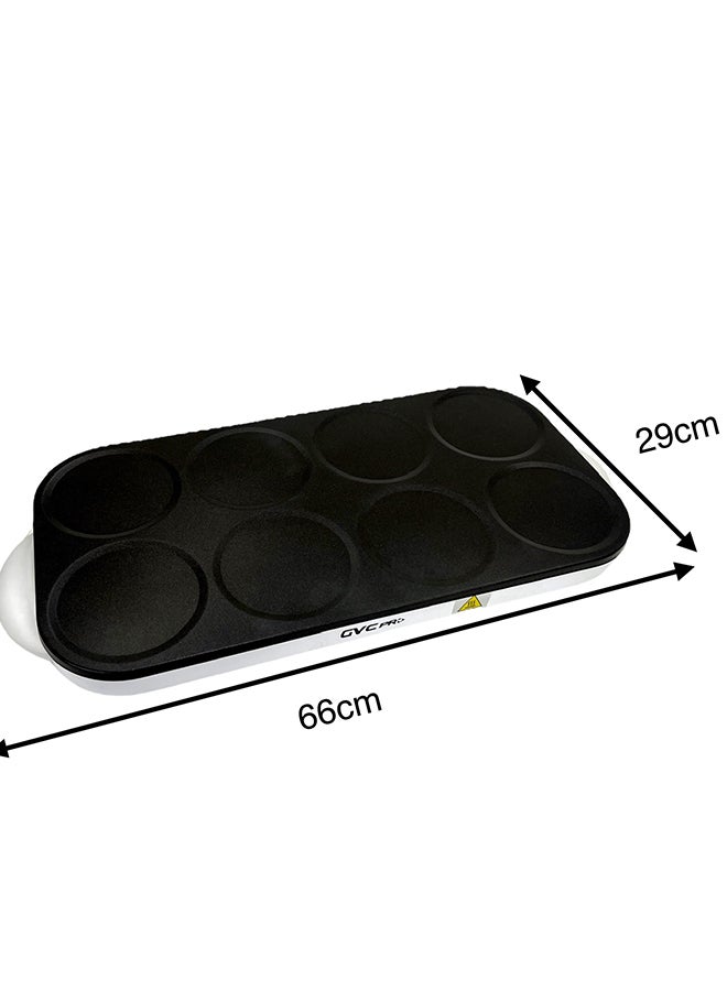gvc pro gvc_pro GVC Pro Crepe Maker 8-Cup, 1450W Non-Stick Electric Crepe & Pancake Maker, Easy Clean Surface/Masabeeb Maker with Handle 1450 W GVCBN-508 white 1450 W GVCBN-508 white - Image 4