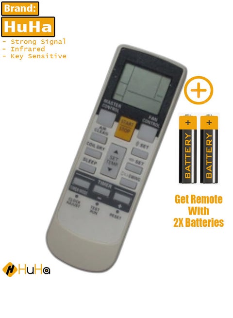 Replacement Remote Control for Fujitsu ASU12RLF ASYA07LACM ASYA09LACM ASYA12LACM ASYA14LACM ASYA18LACM ASYA12LCC ASYA09LCC Air Conditioner