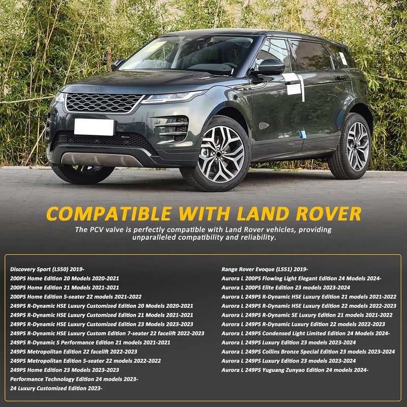 LR174890 New PCV Valve Cover Film For Car Engine, Suitable 2019-2025 For Land Rover Jaguar Range Rover Evoque Discovery Sport - Image 4