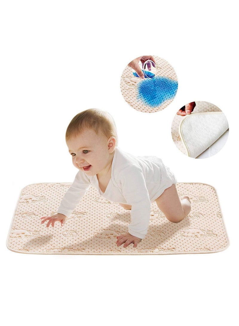 2pcs/Set Waterproof Pad Baby(70x90cm) Baby Diaper Changing Pad Soft Urine Pads Absorbent Blanket Sheet Bed Pads Washable Mattress Change Mat Incontinence Pads for Infant and Adults  - Image 1