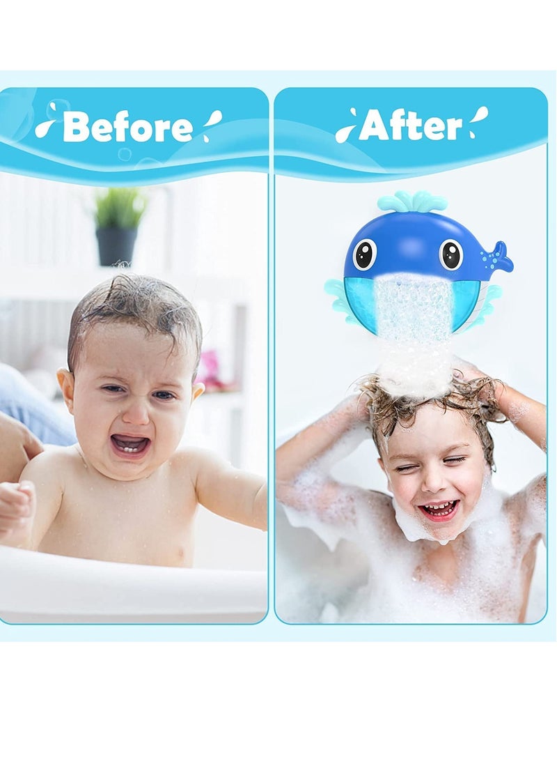 Generic - Bath Toys Bath Bubble Maker Bathtub Bubble Machine Whale Bath Time Toys for Toddlers 1000+ Bubbles Per Minute 12 Children’s Songs Baby Shower Toy Gift for Kid Girl Boy - Image 1