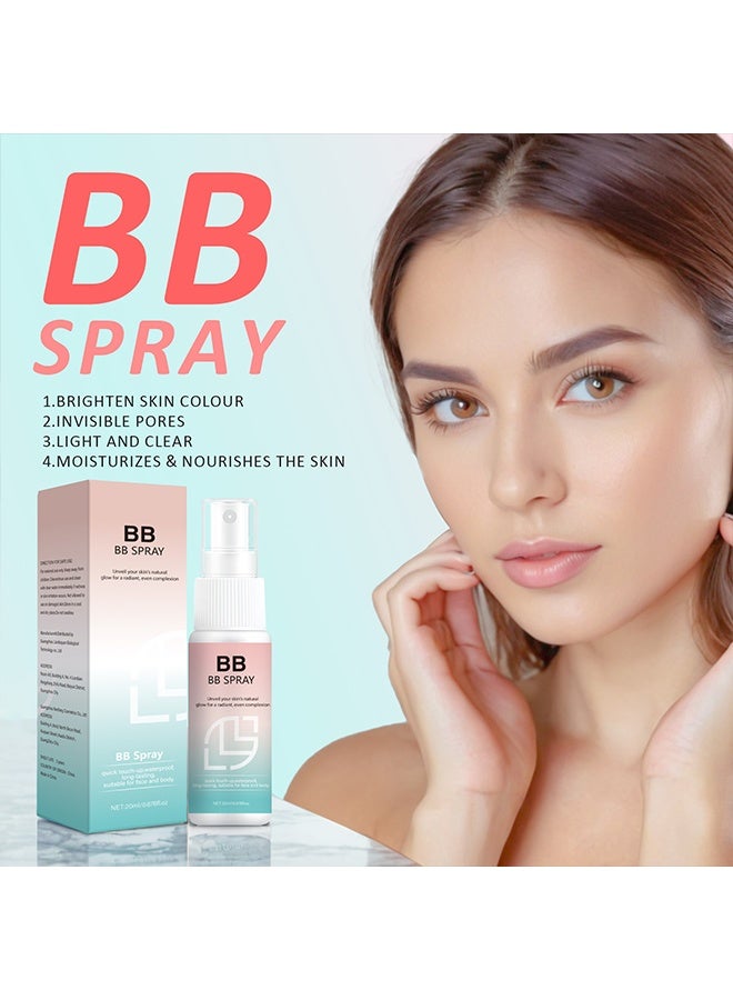 BB spray, delicate waterproof and sweat-proof makeup isolation lazy spray 20ml - Image 2