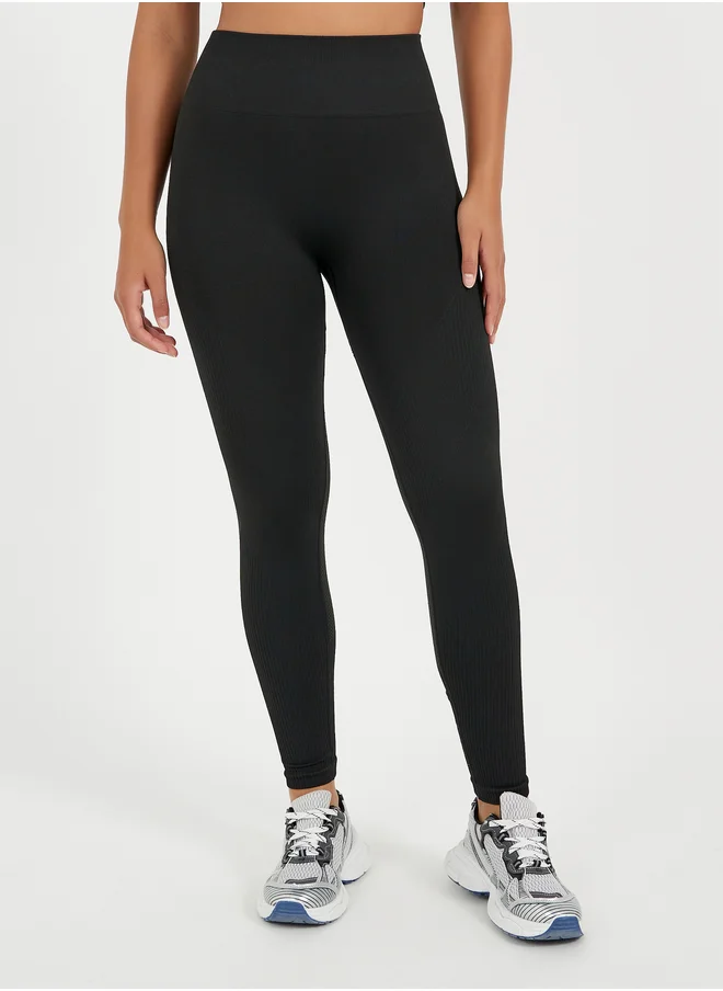 ستايلي Wide Waistband Seamless Leggings
