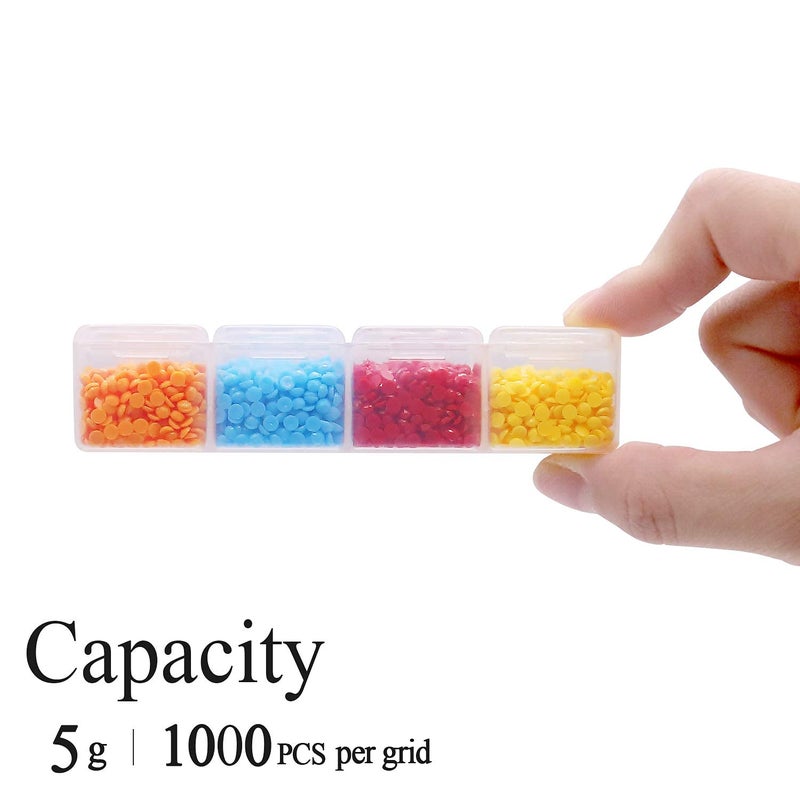 ARTDOT 28 Girds 2 Pack Diamond Painting Storage Containers Portable Bead Storage Container for Diamond Painting Accessories - Image 2