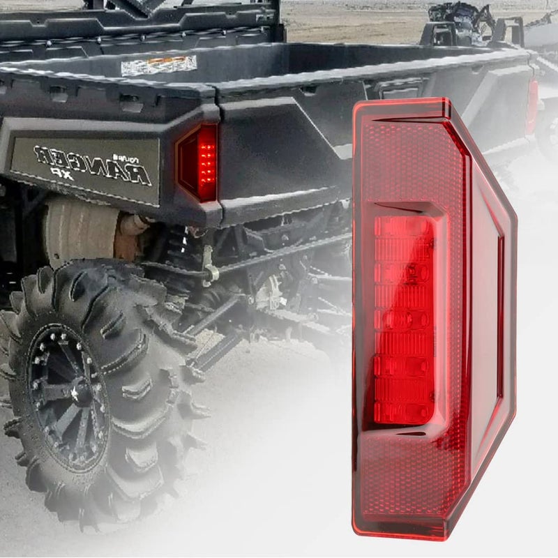 KICRY UTV Ranger LED Tail Lights Rear Brake Stop Taillights Assembly Compatible With Polaris Ranger 900 1000 XP 570 Full Size Brutus HD General Accessories 2015-2020 Replace OEM # 2412774(red)