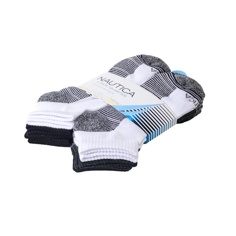 NAUTICA Nautica Men's 6 Pairs Quarter Socks