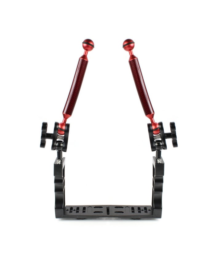 Diving Photography Equipment Double Handheld Bracket Ball Head Buoyancy Arm Lamp Arm Suit Underwater Camera Ball Head Clip Bracket-Color:Suit One  - Image 3