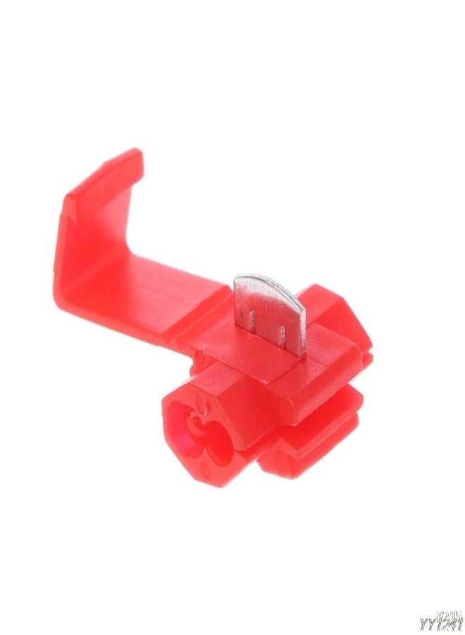 DIY Crafts Pack Of 20 Pcs, Red Colour, Electrical IDC 0.75-2.5mm² Wire Connector Double Run or Tap 18–16 AWG 0.75x1.26in. (WxL) 15A Max. Current (Pack Of 20 Pcs, Red Colour) - Image 3