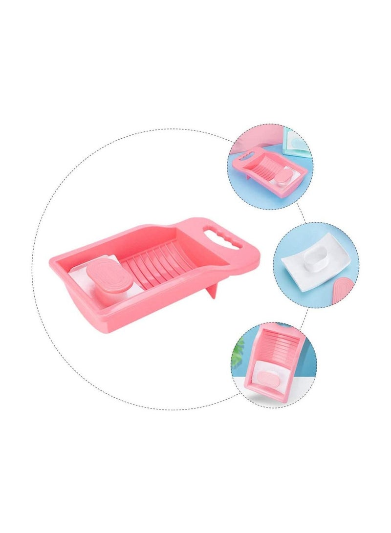 Y&D Clothes Washing Board, Mini Washboard Plastic Laundry Scrubbing Board Underwear Tool for Home Room - Image 3